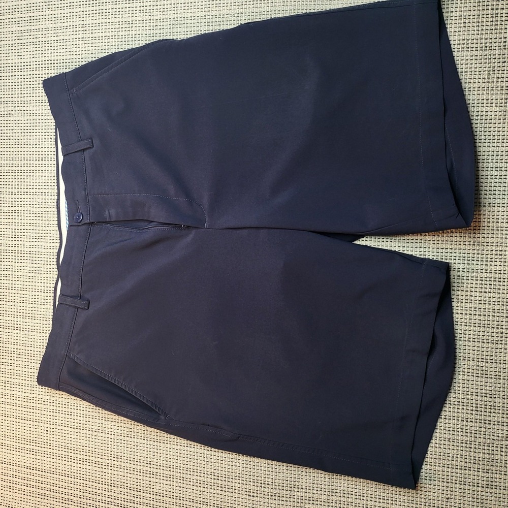 FootJoy Golf Shorts Mens 36 Blue Stretch Performance 10 Inch Inseam‎ Flat Front